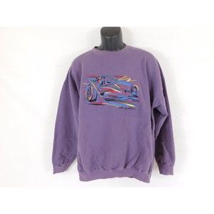 VINTAGE NASCAR EMBROIDERED SWEATSHIRT SZ LARGE